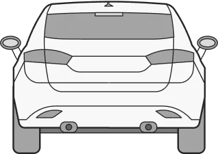 Автомобиль сзади